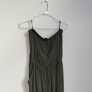 F21 Green Jumpsuit